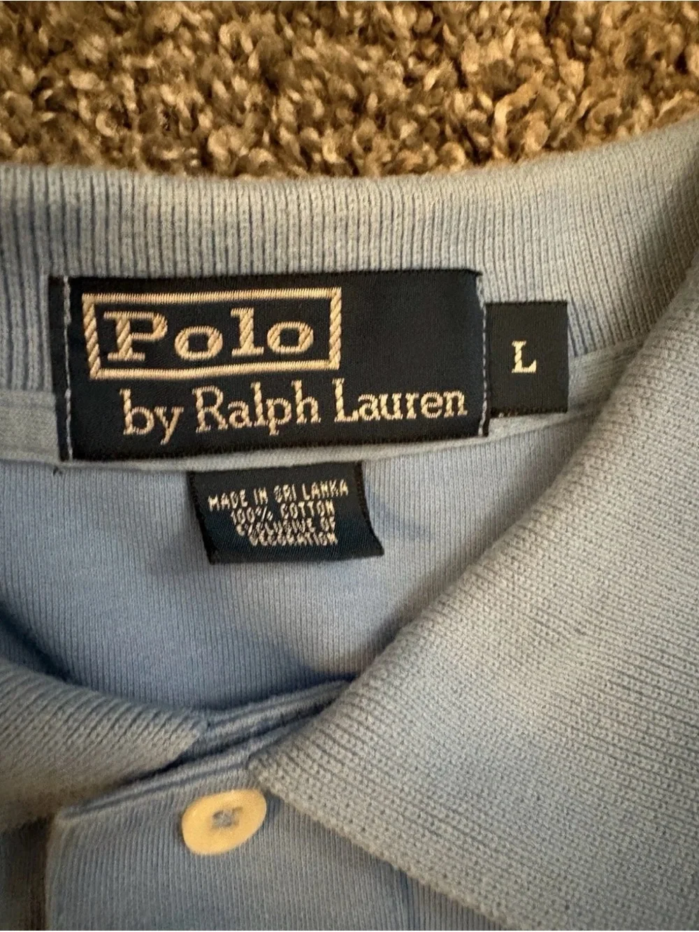 Polo Short-Sleeve Performance Cotton Polo Shirt - Light Blue - Large